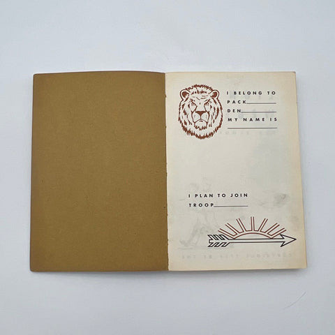 Lion Webelos Cub Scout Book Boy Scouts of America BSA 1954 Vintage Handbook