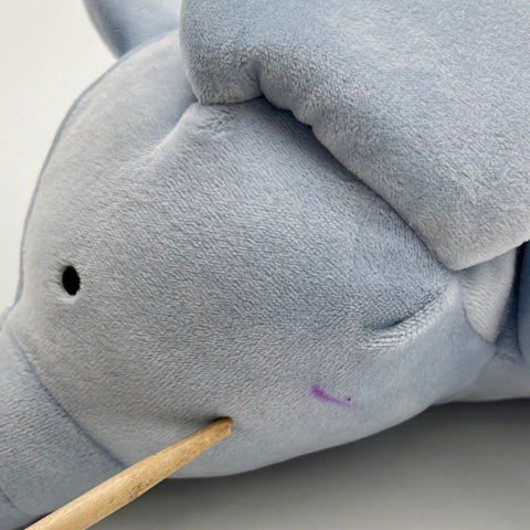 Pillowfort Elephant Baby Weighted Stuffed Animal Plush Blue 16 Inch 1.5 Lbs