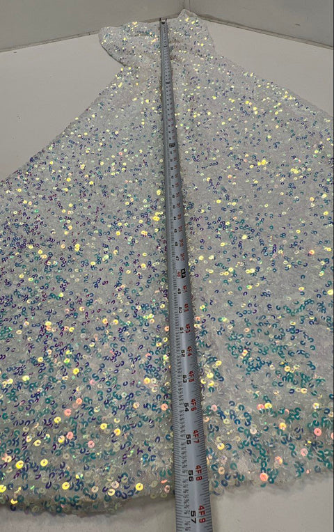 Windsor Women's Iridescent One Shoulder Sequin Slit Formal Gown NWT Sz S