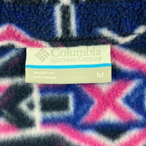 Columbia Women's Benton Springs Printed Full Zip Fleece Jacket Aztec Print Sz M