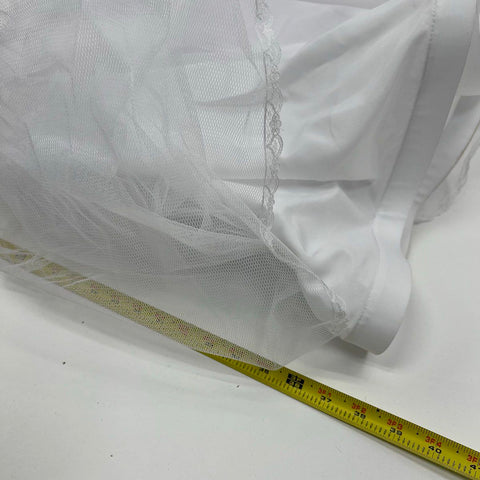 Dominique Women's Bridal Lot Corset 42DD/E Trumpet Slip L Hair Vine White