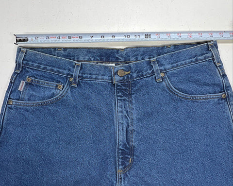Carhartt Men's B172 Relaxed Fit Blue Denim Work Jeans Sz 38x30