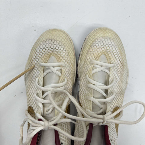 Nike Kyrie 1 iD White Metallic Gold Burgundy Basketball Shoes Size 11.5