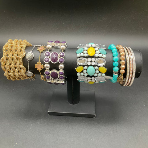 Ann Taylor Loft Stella & Dot Costume Jewelry Lot 13 Bracelets Cuffs Bangles