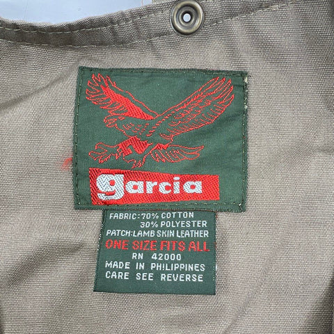 Vintage 90s Garcia Men's Tan Fly Fishing Utility Vest Multi Pocket OSFA