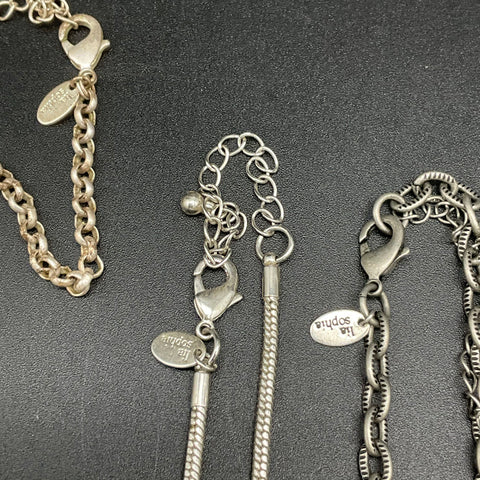 Lia Sophia Costume Jewelry Lot 10 Necklaces Bracelets Earrings Gold Silver Tone