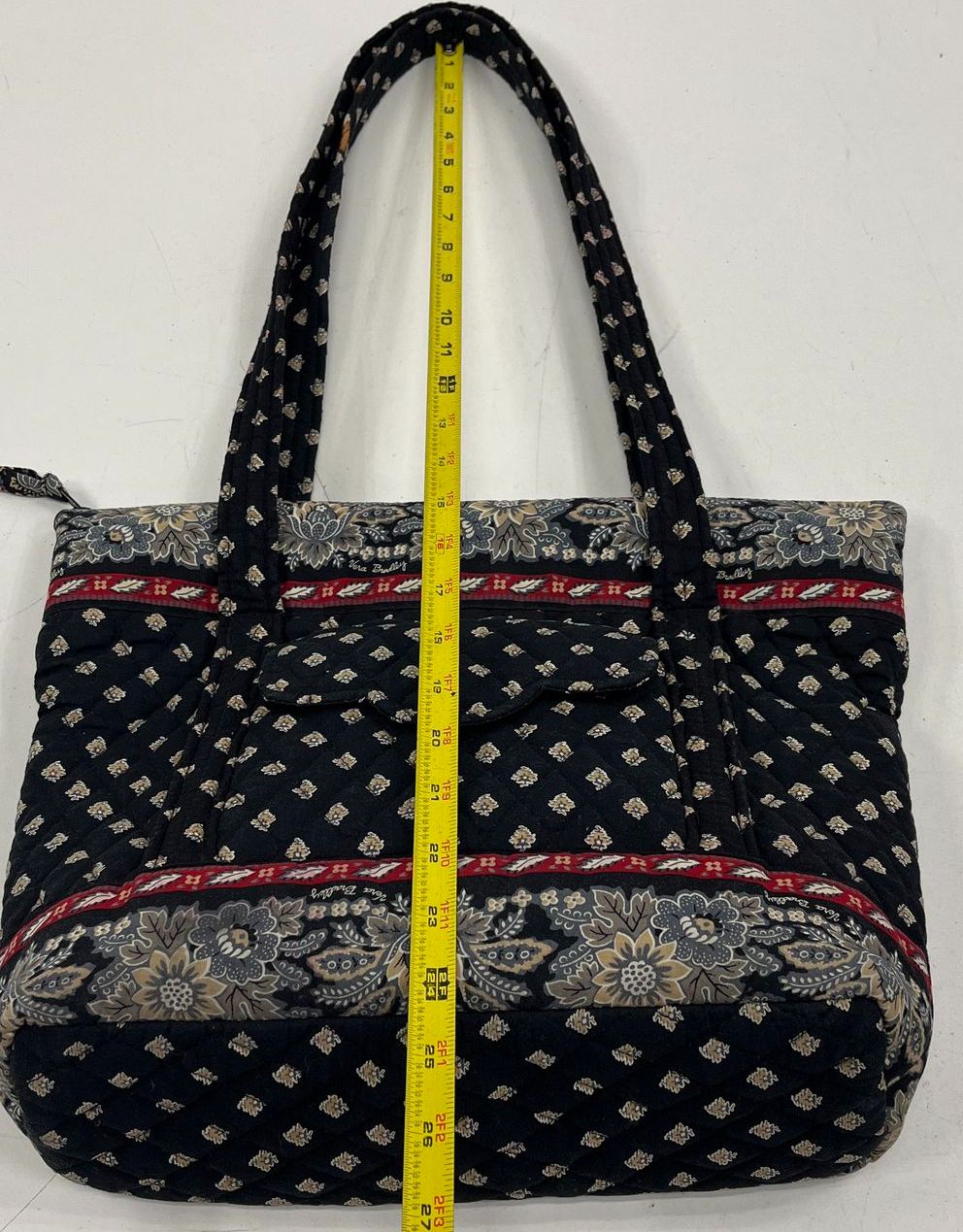 Vera Bradley Canterbury Quilted Tote Bag Cosmetic Case Pouch Lot of 4 Pieces
