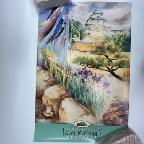 Epcot Flower & Garden Festival Posters 1997 & 1998 w/ Signed Messersmith Piece