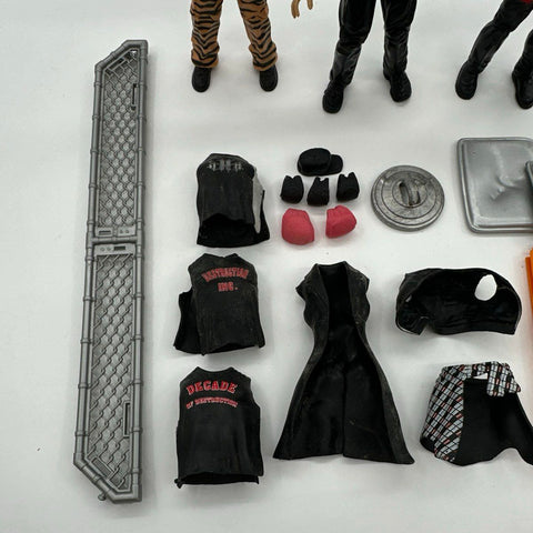 WWF Wrestling Action Figure Lot 3 Chris Jericho Chuck Palumbo Ref Accessories