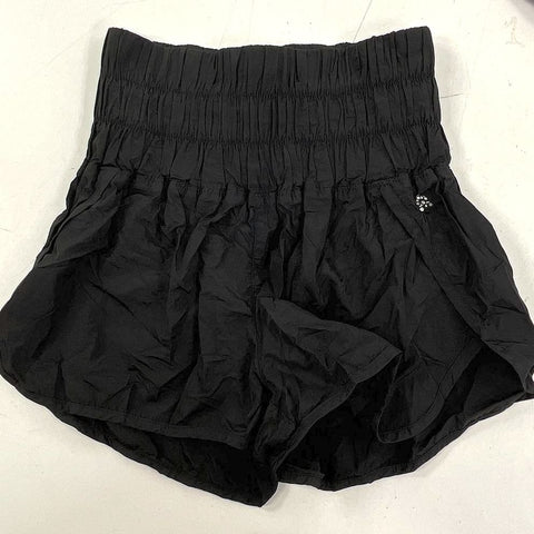 FP Movement Lot 2 The Way Home Smocked High Rise Lined Shorts Women's S XS