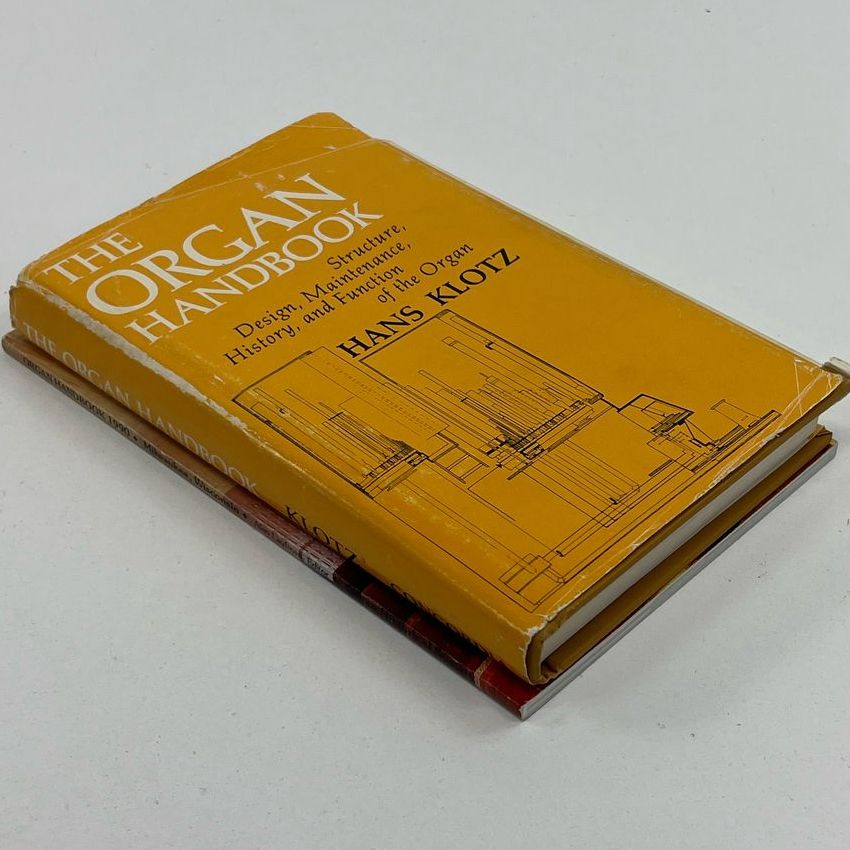 Lot Of 2 Organ Handbooks Vintage c1990 & c1969 Hardcover & Paperback
