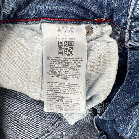 Guess Men's Blue Regular Straight Leg Jeans Zipper Back Pockets Sz 32
