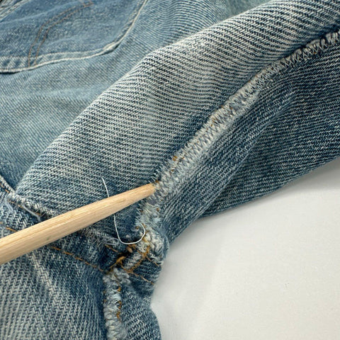 Vintage 90s Levi's Men's Blue Faded Straight Leg Denim Jeans Sz 36x30