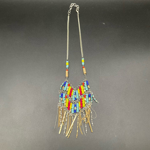 lia sophia Beaded Statement Bohemian Bib Fashion Jewelry Lot of 5 Necklaces
