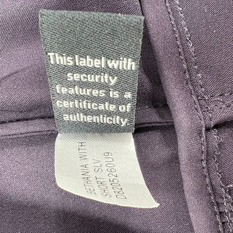 Diane Von Furstenberg Women's Bethania Dress Dark Gray Ruffle Tie Waist Sz 4