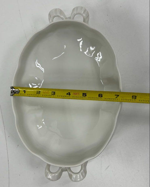 Vintage Haviland France Bow Knot Lidded Casserole Dish Covered Vegetable Bowl