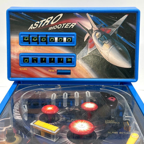 Tomy Astro Shooter Vintage Tabletop Pinball Game Retro Space Arcade Toy As-Is