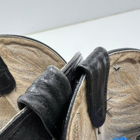 Double H Work Western 3267 Black Leather Cowboy Boots Men's Size 9.5 2E