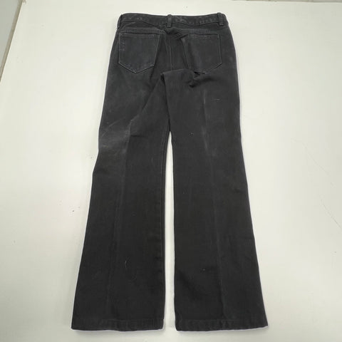 Vintage Y2K Michael Kors Black Studded Wide Leg Flare Jeans Women's Size 6