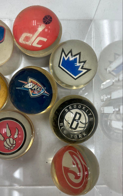 NBA Basketball Bouncy Ball Lot A&A Superballs 11 Pieces 2014