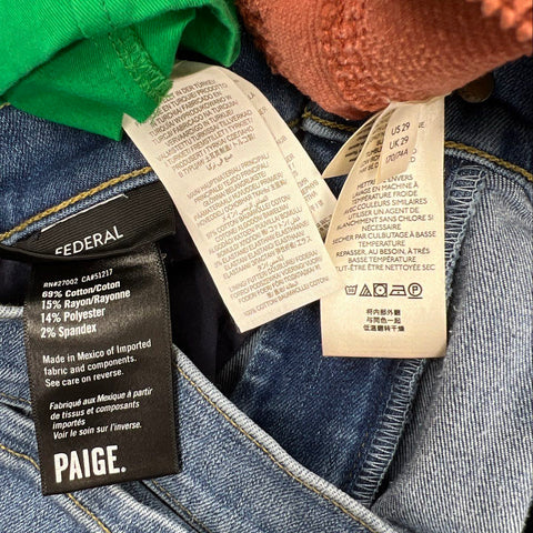 Paige Boden Women's Pants & Skirt Lot Blue Jeans Rust Corduroy Green Sz 29 30 8P
