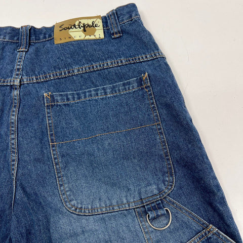 Vintage Y2K Southpole Baggy Carpenter Denim Jeans Blue Skater Sz 36x30