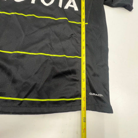 Adidas Men's Munster Rugby 2011 2012 Away Jersey Shirt Black Green Toyota