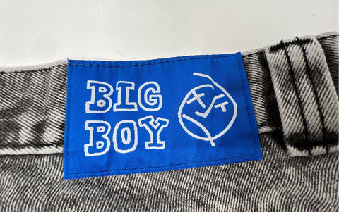 Polar Skate Co. Men's Big Boy Jeans Gray Acid Wash Baggy Loose Fit Denim 36x29