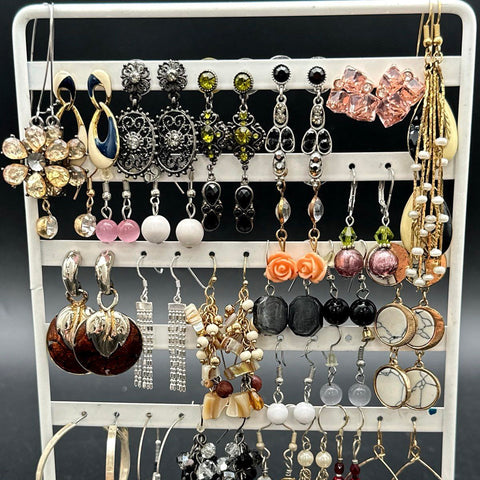 Mixed Costume Fashion Earrings Vintage to Modern Jewelry Lot of 30+ Pairs