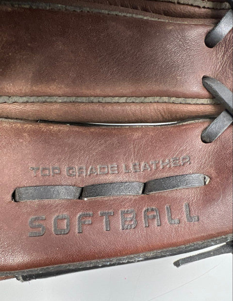 DeMarini Softball Glove 10 Inch Top Grade Leather Right Hand Throw Brown Black