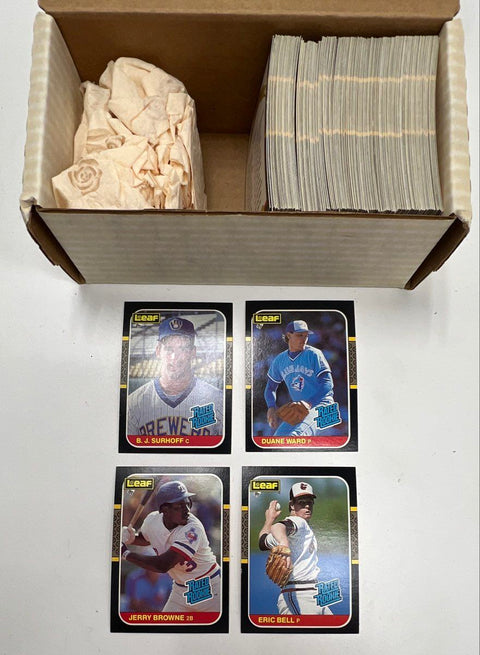 Sports Card Lot 1987-1991 Leaf Fleer Classic Draft Picks 3 Boxes See Photos