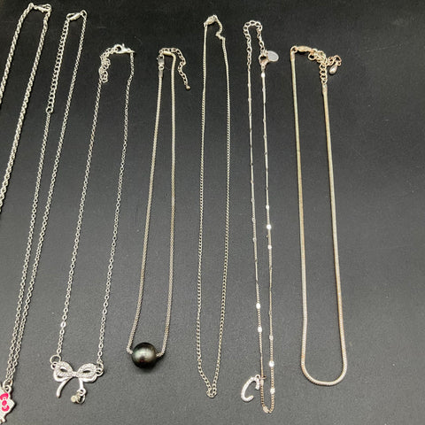 Fashion Jewelry Lot of 11 Necklaces Hello Kitty Heart Wing Rhinestone Accents