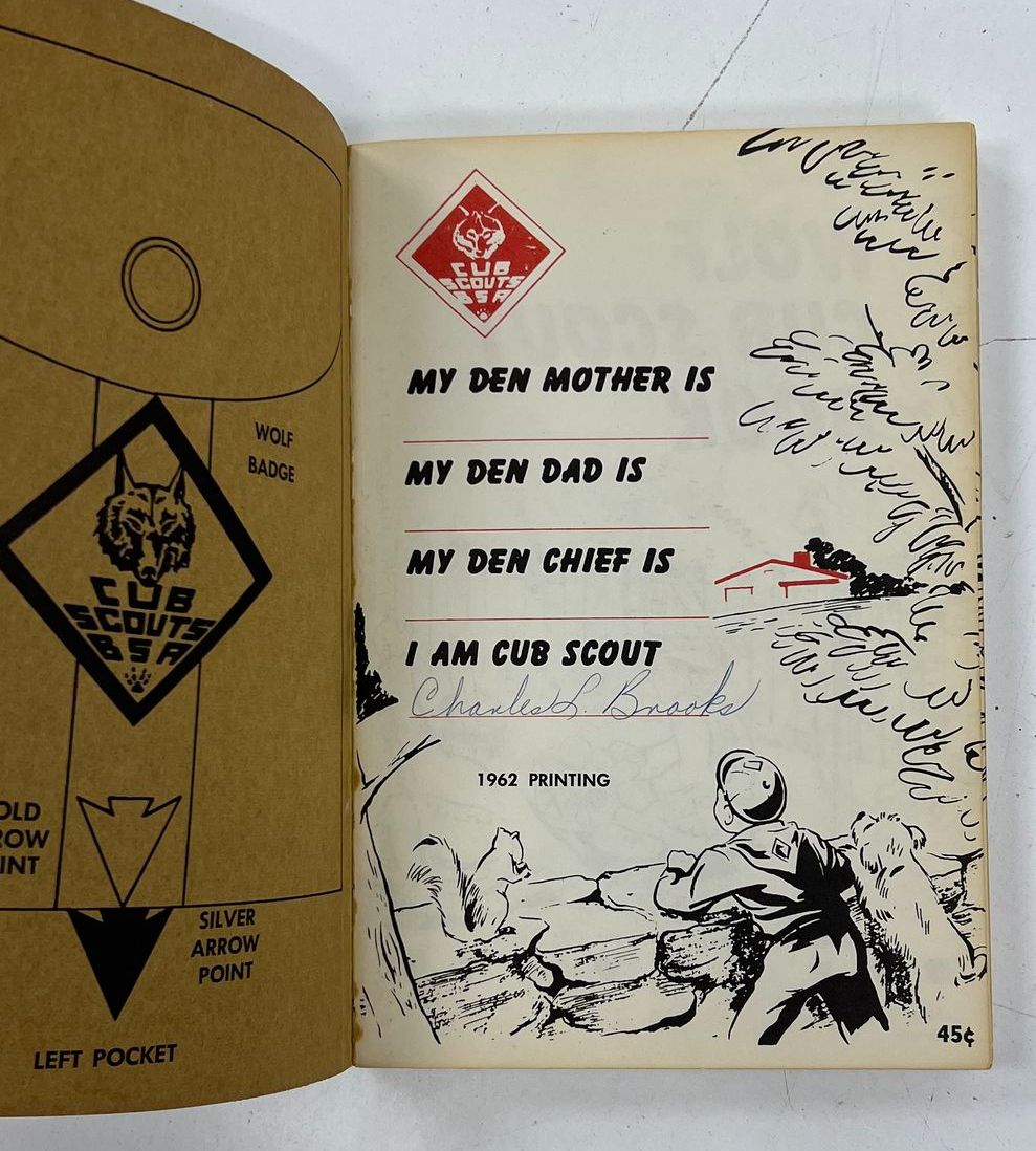 Vintage Boy Scout Handbook Lot 3pc Wolf Bear Cub Scout + 1920s Era BSA