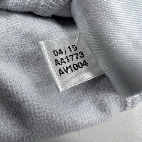 Adidas Men's White Real Madrid Anthem Soccer 3 Stripe Full Zip Track Jacket S