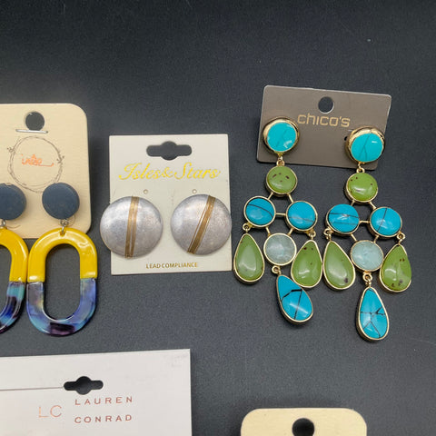 Chico's Lauren Conrad Urban Outfitters Fashion Earrings Jewelry Lot of 9 Sets