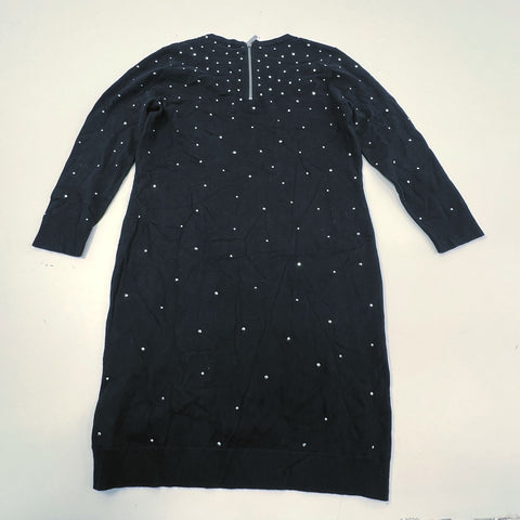 Michael Kors Studded Embellished Long Sleeve Sweater Dress NWT Sz L