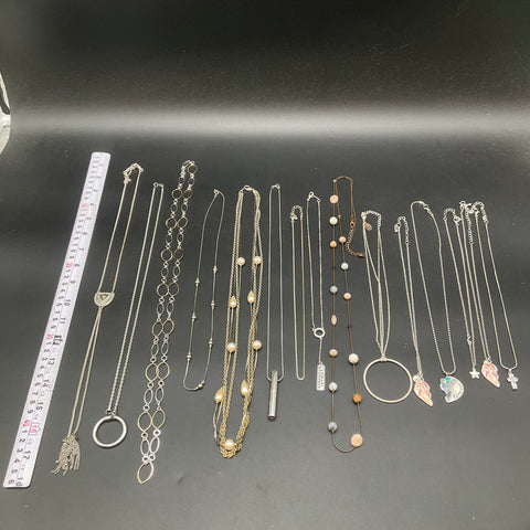 Armani Exchange Mixed Costume Jewelry Lot 15 Necklaces Pendants