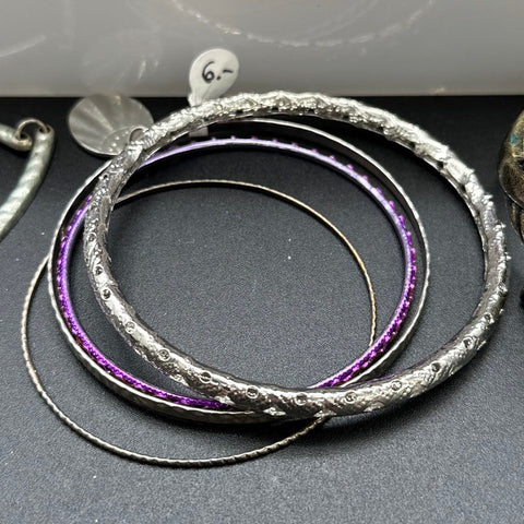 Eclectic Wearable Jewelry Lot of 20+ Bracelets Bangles Cuff Boho Beaded