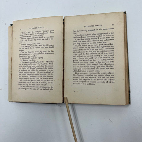 Antique 1905 Charlotte Temple Book by Susannah Rowson W.B. Conkey Co Publisher