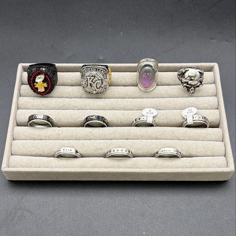 Men's Fashion Rings Lot of 10 Replica Championship Skull Spinner Bands