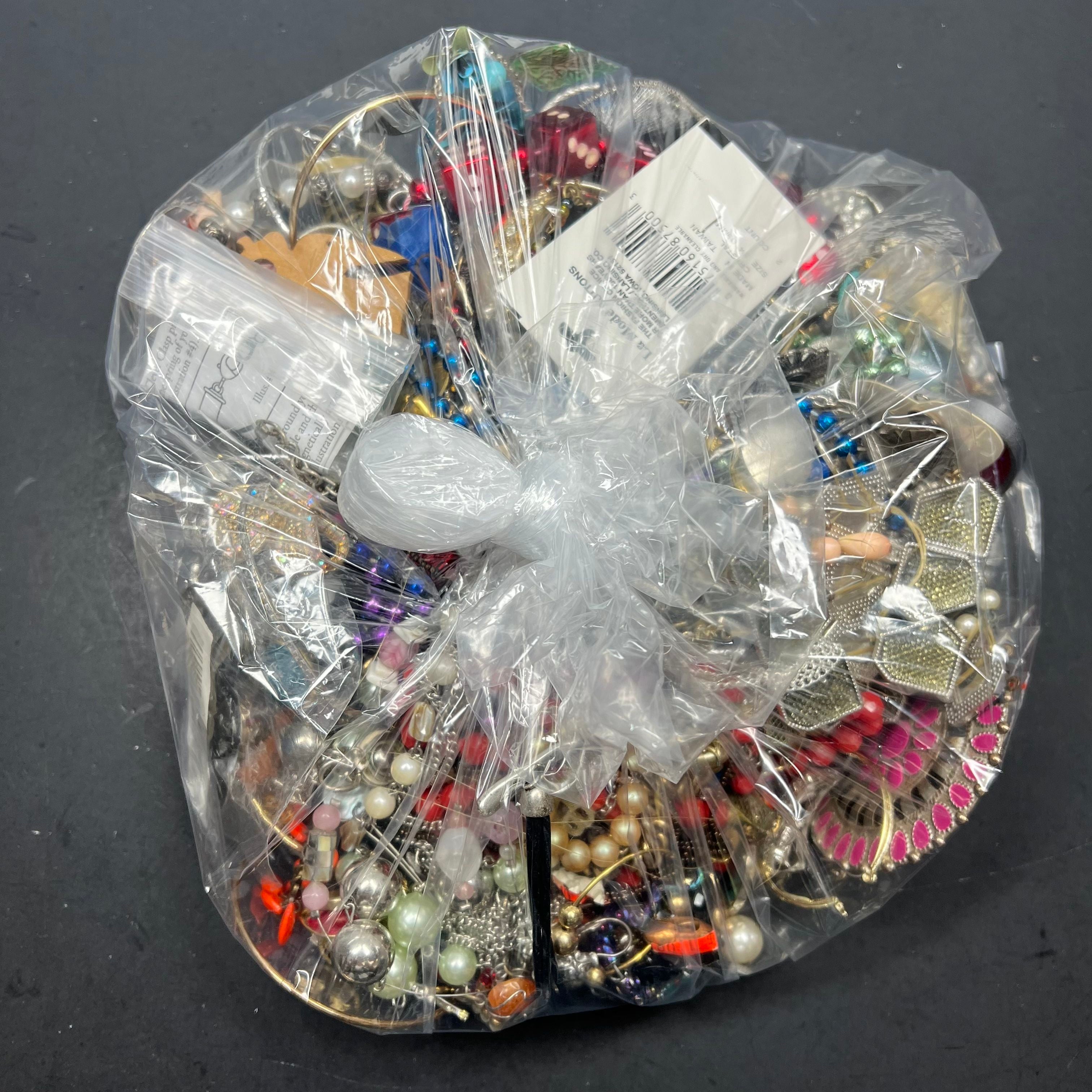 5LB Damaged Incomplete Broken Loose Jewelry Mix for Crafts Repair