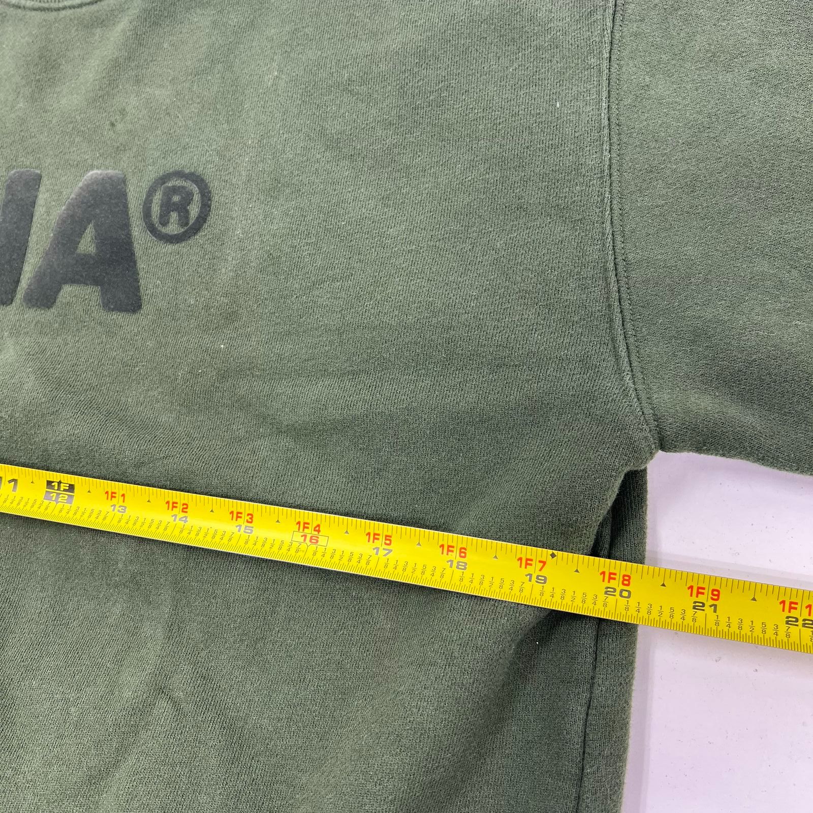 Aritzia TNA Olive Green Cozy Fleece Perfect Fit Crewneck Sweatshirt Women's M