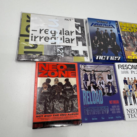 NCT 127 NCT Dream K-Pop Album CD Lot of 8 Neo Zone Resonance Regular Irregular