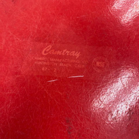Cambro Camtray Fiberglass Cafeteria Serving Trays 13pc Lot Red Brown 14x18