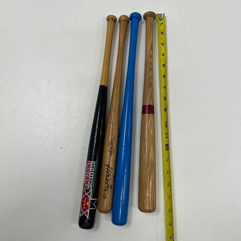 Mark McGwire Rawlings + 3 MLB MiLB Mini Baseball Bat Lot Astros Indians Bees