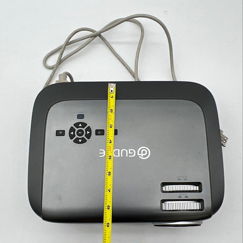 Gudee LED Home Theater Projector Dual HDMI USB VGA 145W Gray Tested