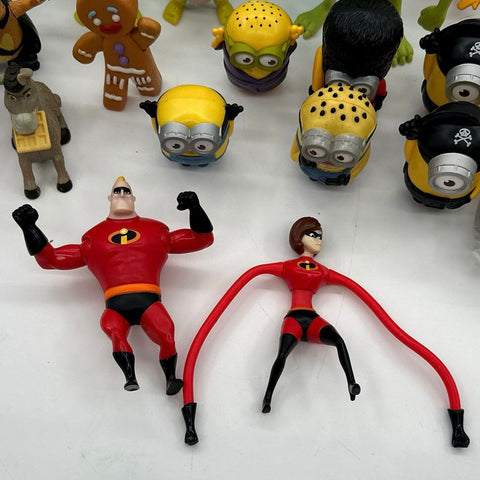 McDonald's Happy Meal Toy Lot 23 Pcs Minions Shrek Incredibles Monsters Inc