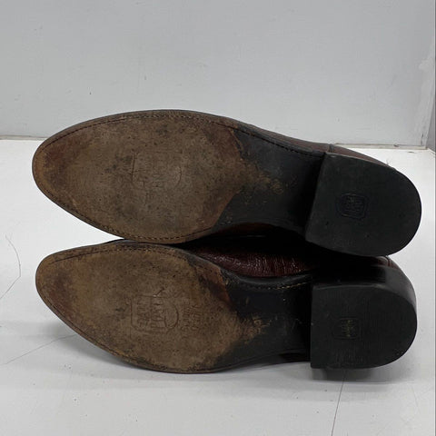 Dan Post DP2668 Brown Ostrich Leg Western Cowboy Boots Men's Size 11.5 D