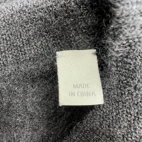 Vince Women's Black Boiled Cashmere Raw Edge Pullover Sweater Size M