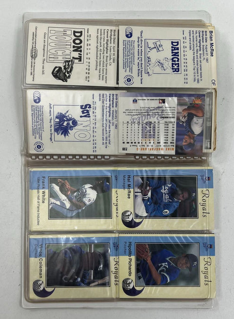 1994 Donruss KC Royals Kansas City Star Card Booklet Lot Jose Rosado Auto